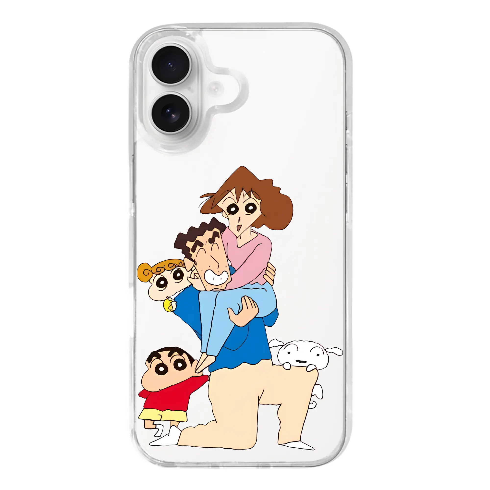 クレヨンしんちゃん グッズ 野原 ひろし - iPhone 17シリーズ 透明スマホケース – 薄型・耐衝撃・精密フィット保護カバー